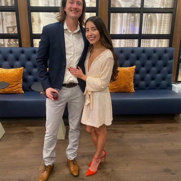 Showpo Three of Us Dress in white sequin size XXS - Picture 3 of 3